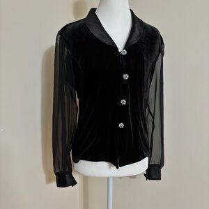 Vintage Another Thyme Velvet Blouse